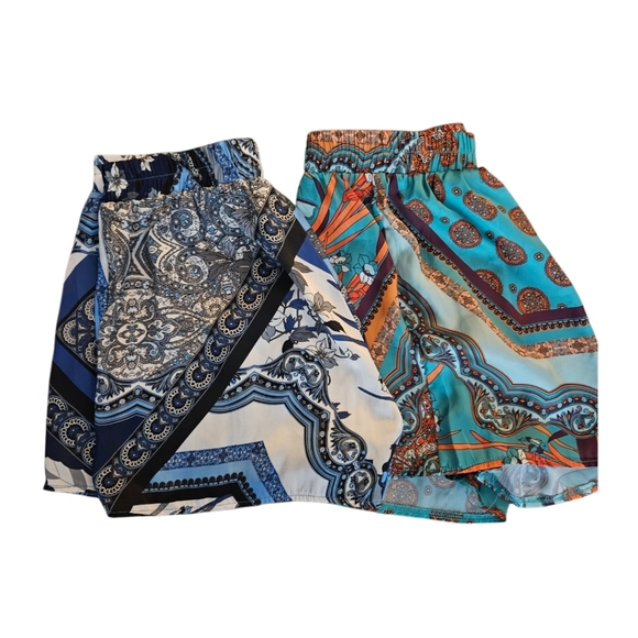SHEIN Other - 2 pair of  colorful Shein shorts SZ M